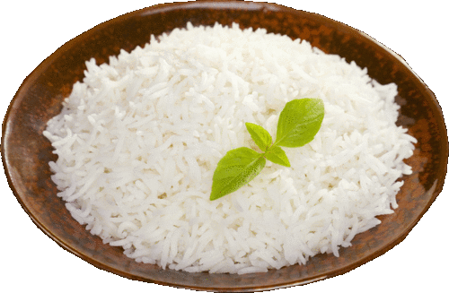 Steamed basmati rice